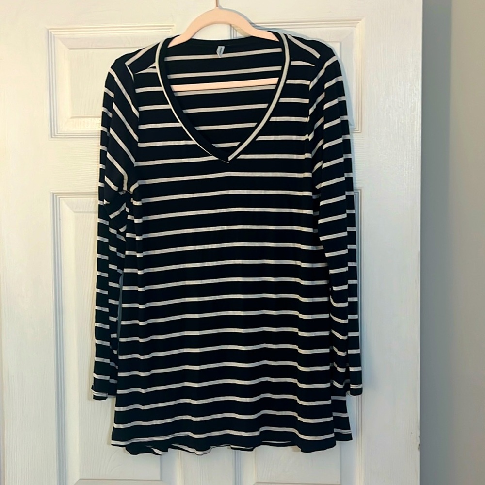 Popyoung ladies oversized longsleeve t shirt size large